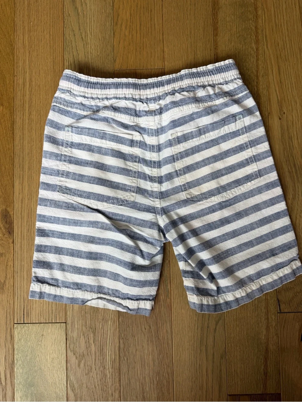 Boden Boys Blue White Striped Pull-On Shorts Size 7Y 122cm